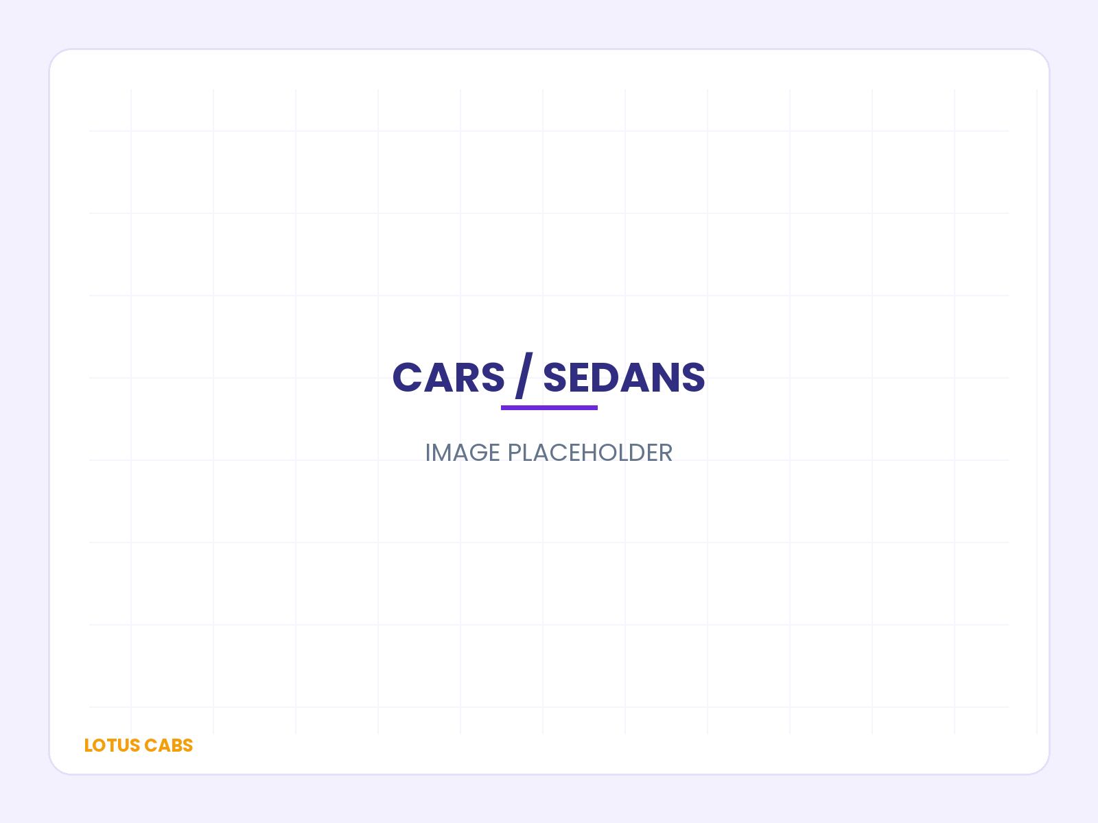 Car and sedan rental image placeholder