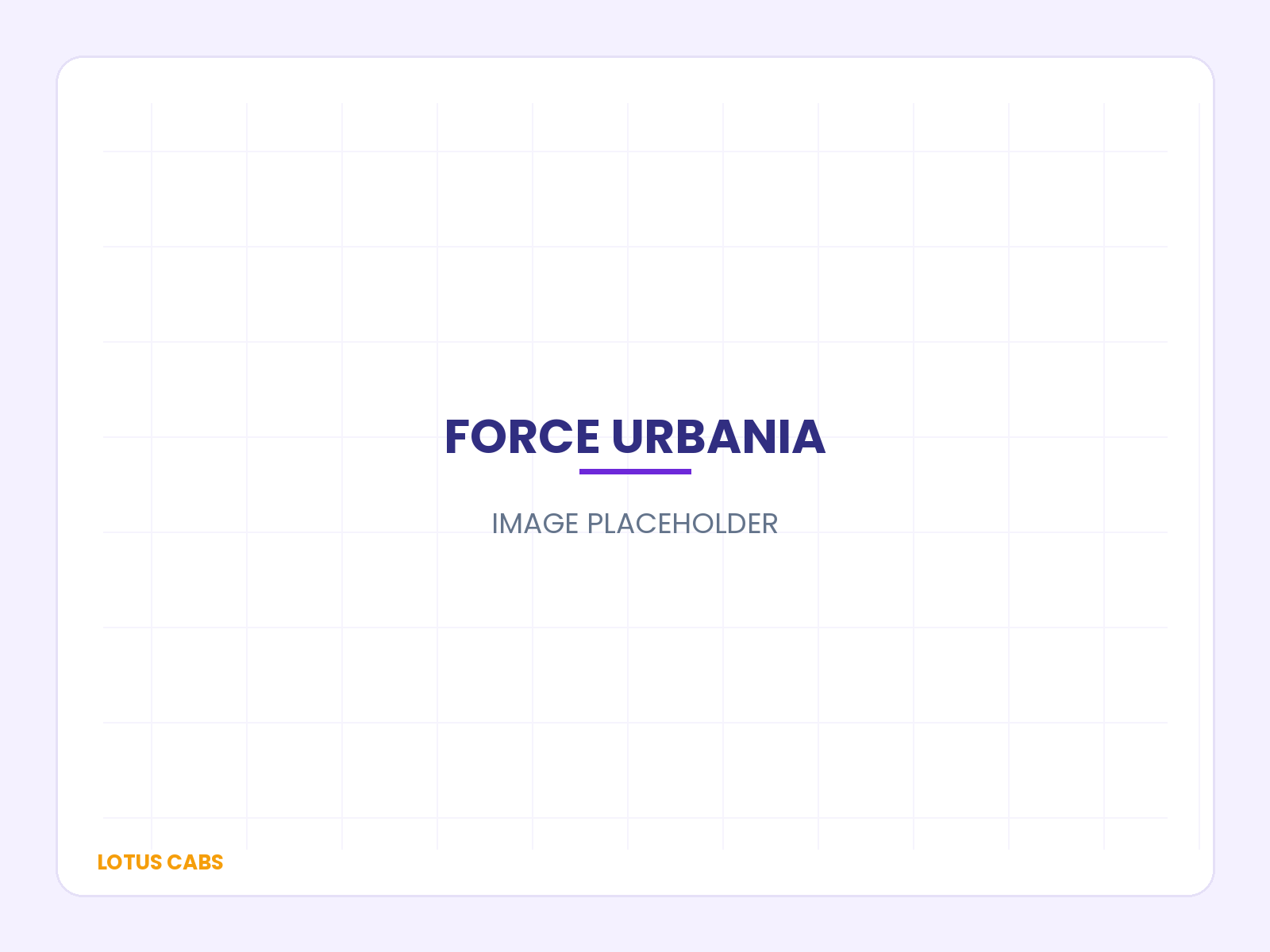 Force Urbania rental image placeholder