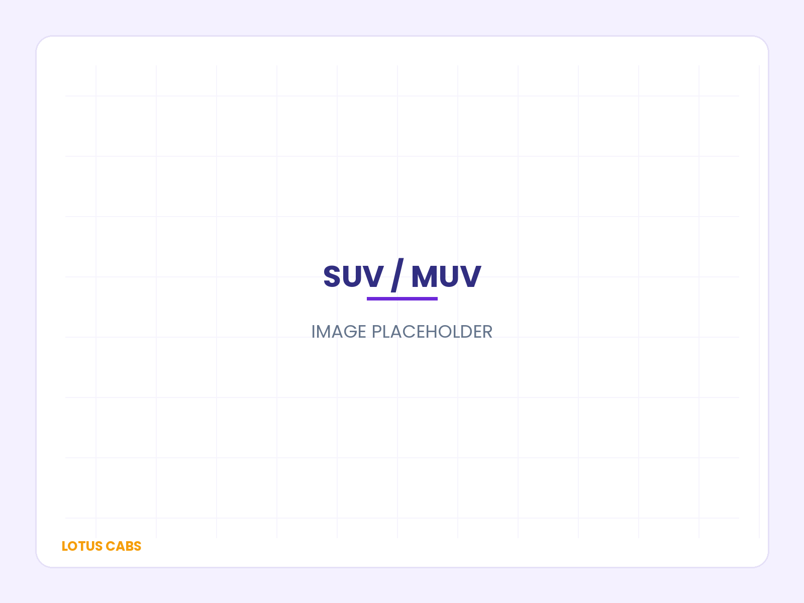 SUV and MUV rental image placeholder