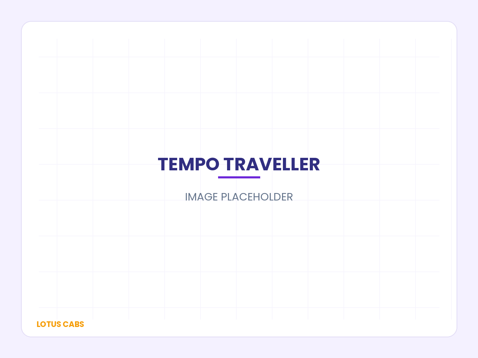 Tempo Traveller rental image placeholder